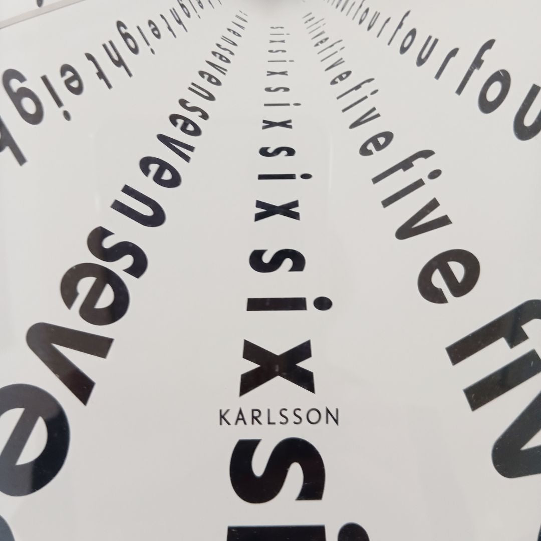 ⭐今月の時計⭐KARLSSON タイポクロック